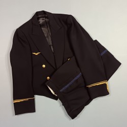UNIFORME DE GALA SPENCER D'OFFICIER ARMEE DE L'AIR AVIATION PILOTE BELLE FABRICATION ANNEES 1960 1980 VESTE ET PANTALON